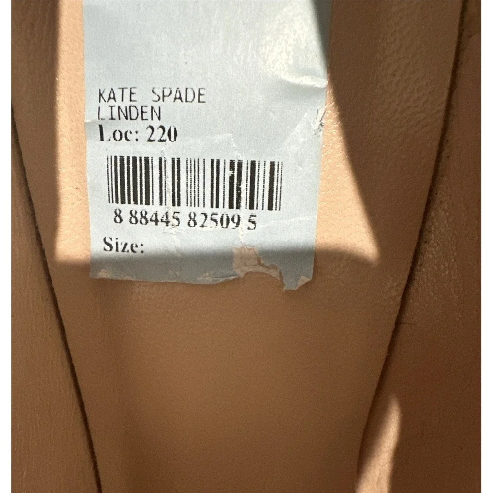 Kate Spade Size 10 Linden Patent Leather High Pump Nude Made in Italy **READ**